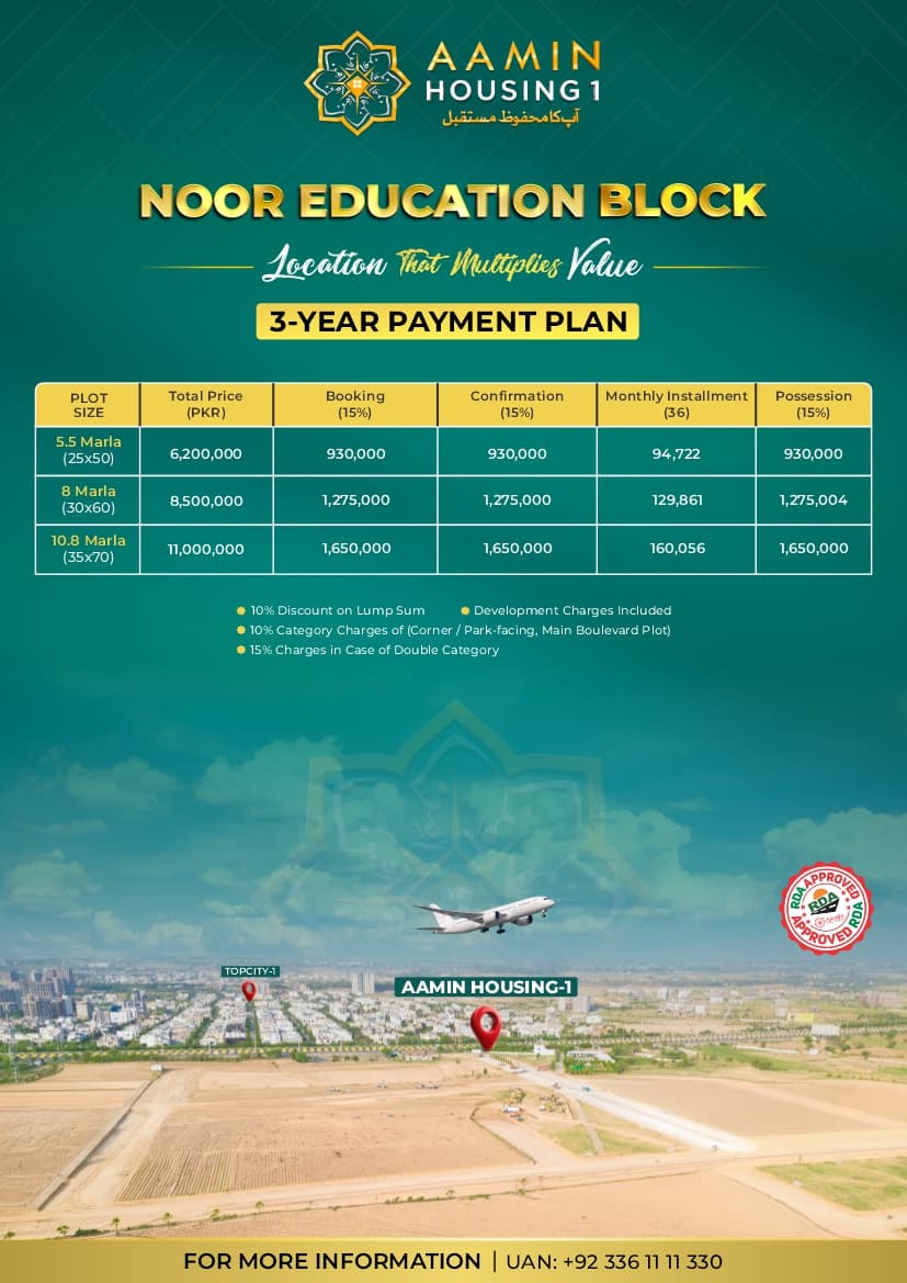 Payment Plan flyer
